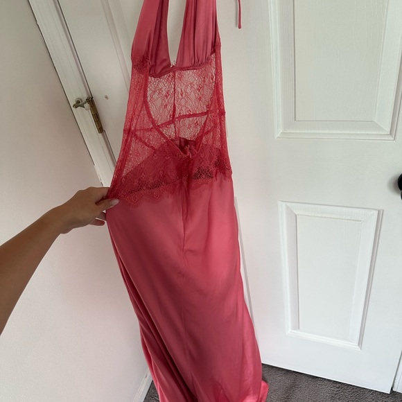 Meshki Pink Halter Maxi Dinah Dress - Picture 8 of 9